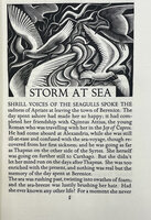 Storm at Sea. by GOLDEN COCKEREL PRESS. FARLEIGH, John. LINDSAY, Jack. A