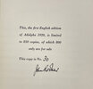 Another image of Adolphe 1920. by THE AQUILA PRESS. RODKER, John.