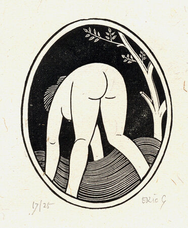 Woman Bending. by GILL, Eric.