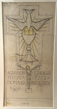 Design for Monumental Tombstone - 1909. by GILL, Eric.