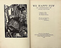 Another image of We Happy Few. An Anthology by Owen Rutter. I. Britain at War; II. Britain at Sea; III. Britain in the Air. by O’CONNOR, John. GOLDEN COCKEREL PRESS. RUTTER, Owen.