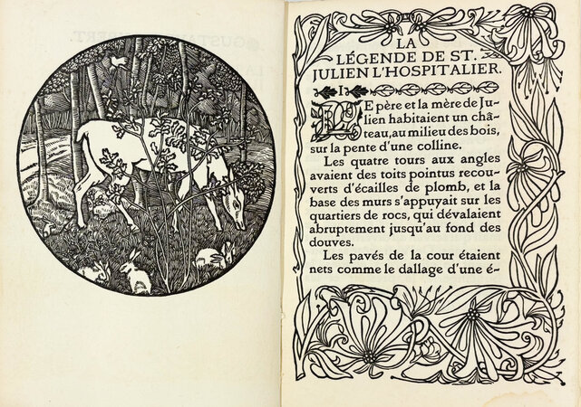La Legende de Saint Julien L'Hospitalier. by ERAGNY PRESS. FLAUBERT, Gustave.