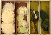 Papieren Bloemen. Sneeuwbal, Appelbloesem, Kersebloesem. [Paper Flowers. Snowball (Hydrangea), Apple Blossom, Cherry Blossom] by W[erner] & S[chumann]