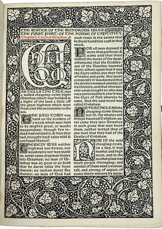 The Water of the Wondrous Isles. by KELMSCOTT PRESS. MORRIS, William.
