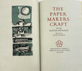Another image of The Paper Makers Craft. by TWELVE BY EIGHT PRESS. GRAHAM, Rigby. BAYLDON, Oliver.