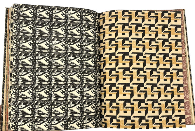 A Specimen Paper Book of Pattern Papers designed for and in use at The Curwen Press. by NASH, Paul. CURWEN PRESS.