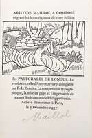 Daphnis et Chloe. by MAILLOL (Aristide).