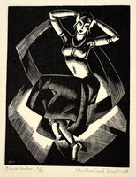 Hindu Dancer. by BUCKLAND WRIGHT, John.