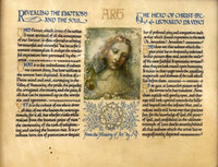 Art. Revealing the Emotions and the Soul; The Head of Christ by Leonardo Da Vinci. From the ‘Ministry of Art’ by J.G. [John Gibbins]. by ADAMS, Cuthbert Harry. [DA VINCI, Leonardo].