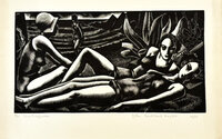Trois Baigneuses. by BUCKLAND WRIGHT, John.