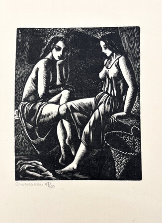 Conversation. by BUCKLAND WRIGHT, John (1897-1954).