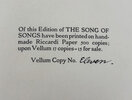 Another image of The Song of Songs which is Solomon’s. by RICCARDI PRESS. RUSSELL FLINT, William.