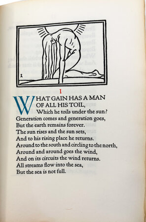 The Gentle Cynic, being a translation of the Book of Koheleth, known as Ecclesiastes by Morris Jastrow, Jr. by GRABHORN PRESS. ANGELO, Valenti.