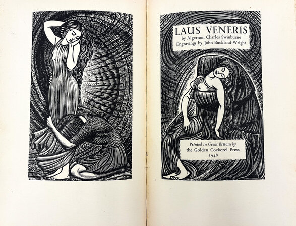 Laus Veneris [The Praise of Venus]. by BUCKLAND WRIGHT, John. SWINBURNE, Charles Algernon.