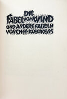 Die Fabel vom Wind und Andere Fabeln. [The Fable of the Wind and Other Fables]. by ERNST LUDWIG PRESSE. KLEUKENS, Christian & BECKER, Oskar.