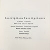 Another image of Inscriptions/ Inscriptiones. by AINLE PRESS. LUCIE-SMITH, Edward. BEJAR, Feliciano.