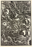 The Four Horsemen of The Apocalypse of St. John. by BUCKLAND WRIGHT, John.