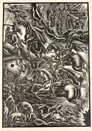 The Four Horsemen of The Apocalypse of St. John. by BUCKLAND WRIGHT, John.