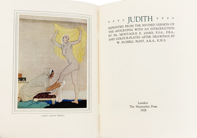 Judith. by RUSSELL FLINT, William. HAYMARKET PRESS.
