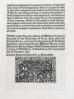 Specimen pages of The Recuyell of the Historyes of Troye. by KELMSCOTT PRESS.