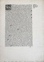 Specimen leaf of Vitas Patrum by KELMSCOTT PRESS.