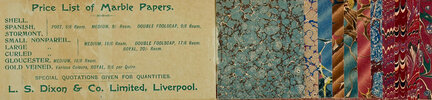 Another image of Samples of Marble Papers, for Bookbinders &c. by MARBLED PAPER. L.S. DIXON & CO. LTD.
