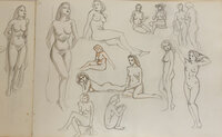 Original sketch book entitled ‘Figure’. by BUCKLAND WRIGHT, John.