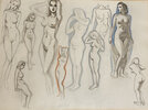 Another image of Original sketch book entitled ‘Figure’. by BUCKLAND WRIGHT, John.