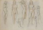 Another image of Original sketch book entitled ‘Figure’. by BUCKLAND WRIGHT, John.