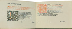 Another image of Les Petits Vieux. by ERAGNY PRESS. VERHAEREN, Emile.