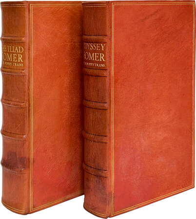 The Iliad and The Odyssey. by NONESUCH PRESS. HOMER. POPE, Alexander. KOCH, Rudolf.