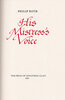 Another image of His Mistress's Voice. by PRESS OF APPLETREE ALLEY. ROTH, Philip.