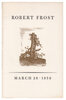 Another image of Robert Frost March 26, 1959. by SPIRAL PRESS. FROST, Robert. NASON, Thomas.