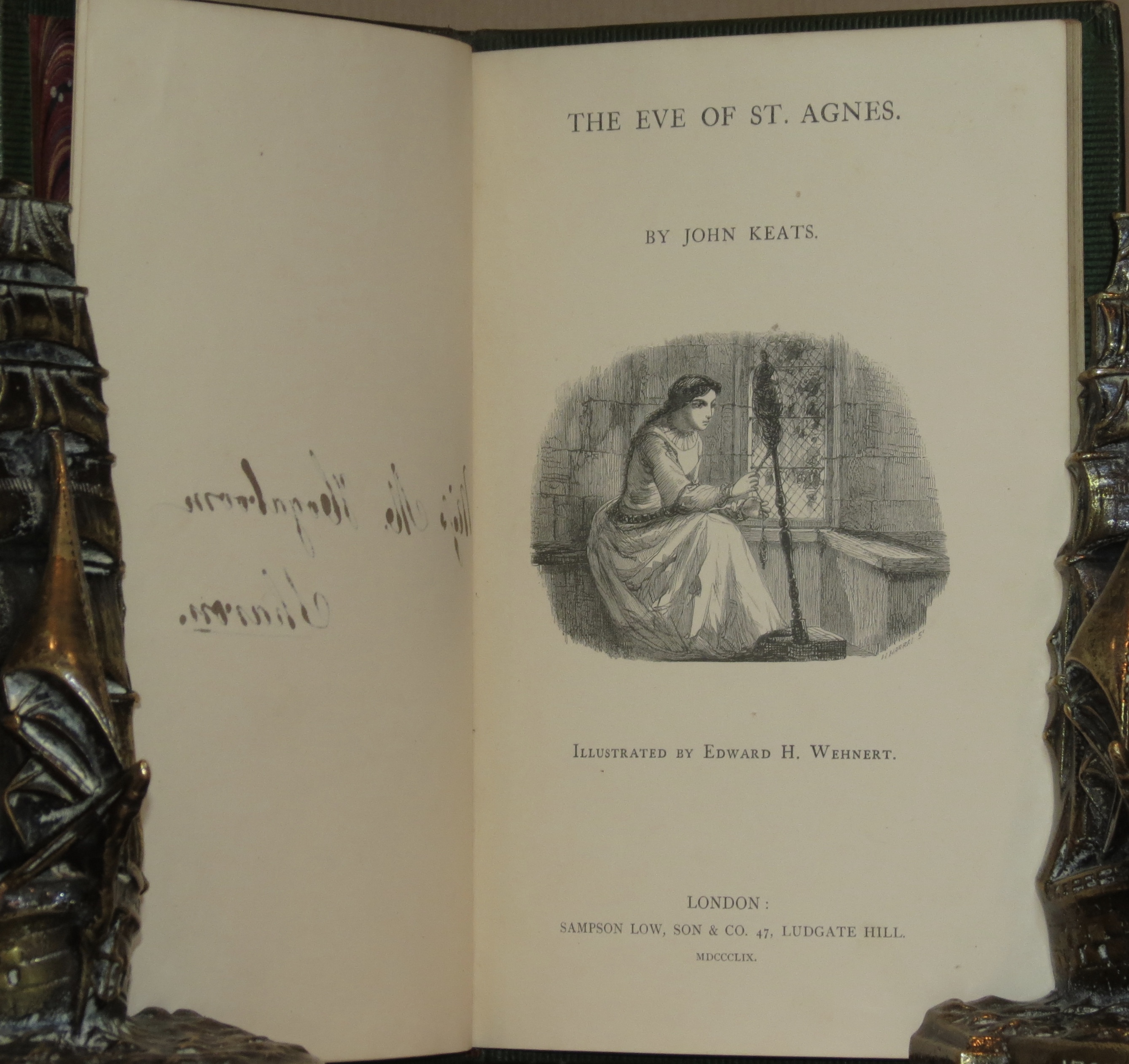 The Eve of St. Agnes. by KEATS, John McConnell Fine Books