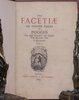 Another image of The Facetiae or Jocose Tales of Poggio by POGGIO (Bracciolini),
