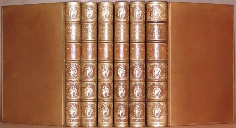 The Naval History of Great Britain. by JAMES, William. CHAMIER, Captain (With Additions and Notes and An Account of the Burmese War and the Battle of Navarino, by).
