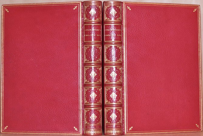 The English Spy: An Original Work, Characteristic, Satirical, and Humorous. Comprising Scenes and Sketches In Every Rank of Society, Being Portraits of the Illustrious, Eminent, Eccentric, and Notorious. Drawn From the Life by Bernard Blackmantle. by WESTMACOTT, Charles Molloy. BLACKMANTLE, Bernard. CRUIKSHANK, Robert (Illustrated by).