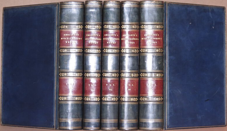 The Miscellaneous Works. (Comprising: Life of; The Plays and Poems; Ferdinand Count Fathom; Peregrine Pickle; Roderick Random; Sir Launcelot Greaves; Humphry Clinker). by SMOLLETT, Tobias