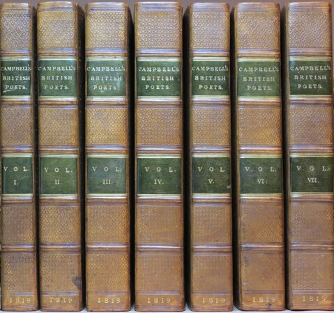 Specimens of the British Poets. by CAMPBELL, Thomas