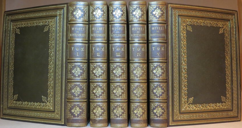Oeuvres de Montesquieu. by MONTESQUIEU, Charles Louis de Secondat, Baron de La Brède et de