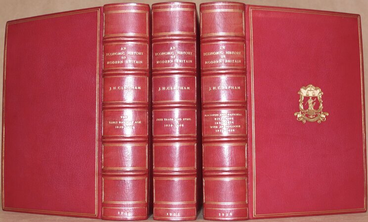 An Economic History of Modern Britain. Comprising: 'The Early Railway Age (1820-1850)'; 'Free Trade and Steel 1850-1886)'; 'Machines and National Rivalries (1887-1914)' with 'An Epilogue (1814-1929)' by CLAPHAM, J. H.