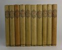 Another image of WORKS OF THOMAS LOVE PEACOCK. [Set of ten volumes, comprising:] MAID MARIAN; MELINCOURT, or Sir Oran Haut-Ton (in two volumes); CROTCHET CASTLE; NIGHTMARE ABBEY; CALIDORE & MISCELLANEA [Including Memoir of the author by Sir Edward Strachey]; THE MISFORTUNES OF ELPHIN; GRYLL GRANGE (in two volumes). by PEACOCK, Thomas Love. Edited by GARNETT, Richard.