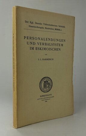 PERSONALENDUNGEN UND VERBALSYSTEM IM ESKIMOISCHEN. by HAMMERICH, L.L.