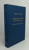 ENGLISH POETS IN THE LATE MIDDLE AGES: by BURROW, John A. [Author’s Presentation Copy]