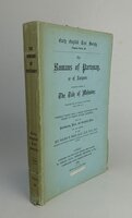THE ROMANS OF PARTENAY, by Edited by SKEAT, Rev. Walter W.
