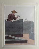 BRICK LAYER by PU-QUA OF CANTON. Engraved by Dadley.