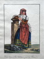 DONNA DEL PAESE DI FORLI, FETTO ISPANI, PROVINCIA DI SALERNO by School of/in the manner of Michela De Vito