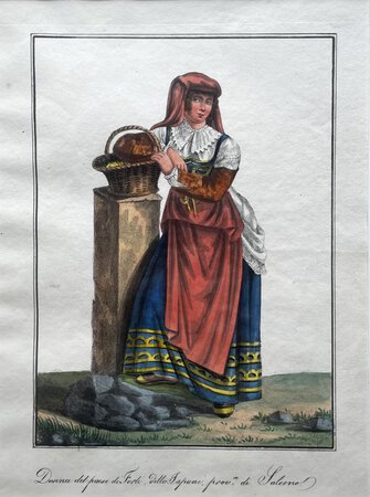 DONNA DEL PAESE DI FORLI, FETTO ISPANI, PROVINCIA DI SALERNO by School of/in the manner of Michela De Vito