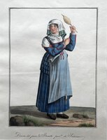 DONNA DEL PAESE DI BONATI, PROVINCIA DI SALERNA by School of/in the manner of Michela De Vito
