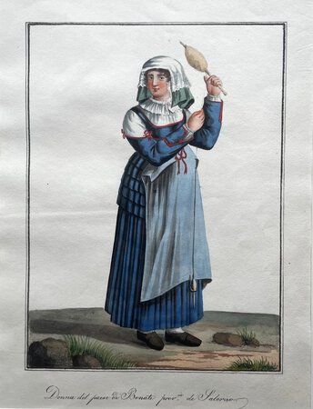 DONNA DEL PAESE DI BONATI, PROVINCIA DI SALERNA by School of/in the manner of Michela De Vito